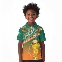 Ivory Coast Football Tribal Patterns Kid Polo Shirt WC2026 - Wonder Print Shop