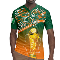 Ivory Coast Football Tribal Patterns Rugby Jersey WC2026 - Wonder Print Shop
