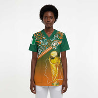 Ivory Coast Football Tribal Patterns Scrub Top WC2026 - Wonder Print Shop