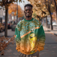 Ivory Coast Football Tribal Patterns Sweatshirt WC2026 - Wonder Print Shop