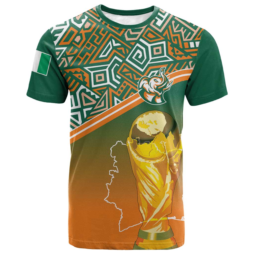 Ivory Coast Football Tribal Patterns T shirt WC2026 - Wonder Print Shop