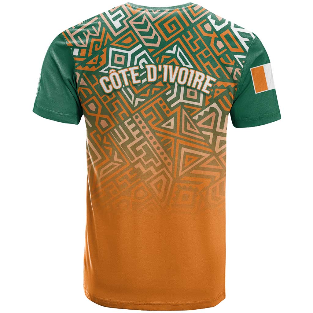 Ivory Coast Football Tribal Patterns T shirt WC2026 - Wonder Print Shop