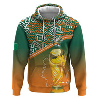 Ivory Coast Football Tribal Patterns Zip Hoodie WC2026 - Wonder Print Shop