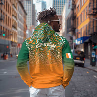 Ivory Coast Football Tribal Patterns Zip Hoodie WC2026 - Wonder Print Shop