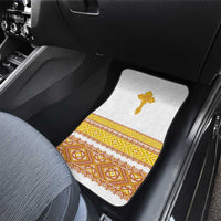 Habesha Motifs Ethiopia Car Mats Tilet White Gold