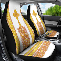 Habesha Motifs Ethiopia Car Seat Cover Tilet White Gold