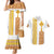 Habesha Motifs Ethiopia Couples Matching Mermaid Dress and Hawaiian Shirt Tilet White Gold