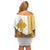 Habesha Motifs Ethiopia Family Matching Off Shoulder Short Dress and Hawaiian Shirt Tilet White Gold