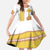Habesha Motifs Ethiopia Family Matching Puletasi and Hawaiian Shirt Tilet White Gold