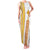 Habesha Motifs Ethiopia Family Matching Tank Maxi Dress and Hawaiian Shirt Tilet White Gold