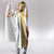 Habesha Motifs Ethiopia Hooded Blanket Tilet White Gold