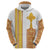 Habesha Motifs Ethiopia Hoodie Tilet White Gold