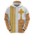 Habesha Motifs Ethiopia Hoodie Tilet White Gold