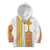 Habesha Motifs Ethiopia Kid Hoodie Tilet White Gold