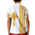 Habesha Motifs Ethiopia Kid Polo Shirt Tilet White Gold