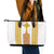 Habesha Motifs Ethiopia Leather Tote Bag Tilet White Gold