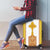 Habesha Motifs Ethiopia Luggage Cover Tilet White Gold