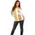 Habesha Motifs Ethiopia Off Shoulder Sweater Tilet White Gold