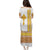 Habesha Motifs Ethiopia Puletasi Tilet White Gold