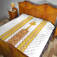 Habesha Motifs Ethiopia Quilt Tilet White Gold
