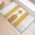 Habesha Motifs Ethiopia Rubber Doormat Tilet White Gold
