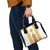 Habesha Motifs Ethiopia Shoulder Handbag Tilet White Gold