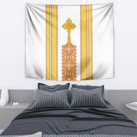 Habesha Motifs Ethiopia Tapestry Tilet White Gold