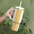 Habesha Motifs Ethiopia Tumbler With Handle Tilet White Gold