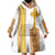 Habesha Motifs Ethiopia Wearable Blanket Hoodie Tilet White Gold