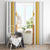 Habesha Motifs Ethiopia Window Curtain Tilet White Gold
