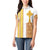 Habesha Motifs Ethiopia Women Polo Shirt Tilet White Gold