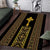 Habesha Motifs Ethiopia Area Rug Tilet Black Gold