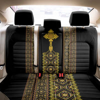 Habesha Motifs Ethiopia Back Car Seat Cover Tilet Black Gold