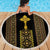 Habesha Motifs Ethiopia Beach Blanket Tilet Black Gold