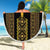 Habesha Motifs Ethiopia Beach Blanket Tilet Black Gold