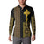 Habesha Motifs Ethiopia Button Sweatshirt Tilet Black Gold