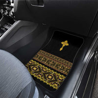 Habesha Motifs Ethiopia Car Mats Tilet Black Gold