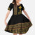 Habesha Motifs Ethiopia Family Matching Puletasi and Hawaiian Shirt Tilet Black Gold