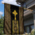 Habesha Motifs Ethiopia Garden Flag Tilet Black Gold