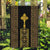 Habesha Motifs Ethiopia Garden Flag Tilet Black Gold