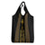 Habesha Motifs Ethiopia Grocery Bag Tilet Black Gold