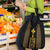 Habesha Motifs Ethiopia Grocery Bag Tilet Black Gold