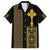Habesha Motifs Ethiopia Hawaiian Shirt Tilet Black Gold