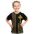 Habesha Motifs Ethiopia Kid T Shirt Tilet Black Gold