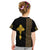 Habesha Motifs Ethiopia Kid T Shirt Tilet Black Gold