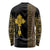 Habesha Motifs Ethiopia Long Sleeve Shirt Tilet Black Gold