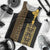 Habesha Motifs Ethiopia Men Tank Top Tilet Black Gold
