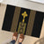 Habesha Motifs Ethiopia Rubber Doormat Tilet Black Gold