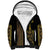 Habesha Motifs Ethiopia Sherpa Hoodie Tilet Black Gold