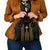 Habesha Motifs Ethiopia Shoulder Handbag Tilet Black Gold